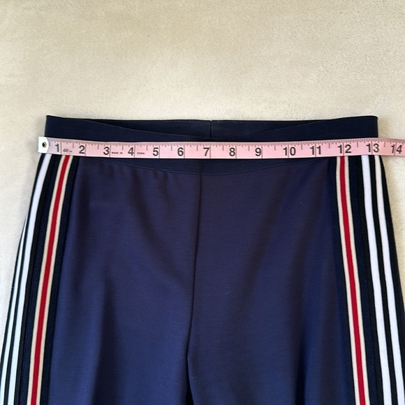 BCBGMAXAZRIA Womens Leggings Retro Stripe Size Small in Navy - Picture 8 of 12